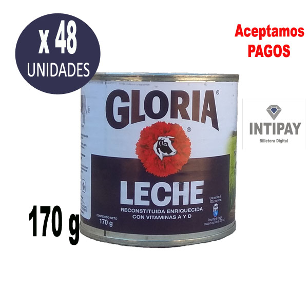 Leche  Gloria Azul 170 gr X 48 Unid